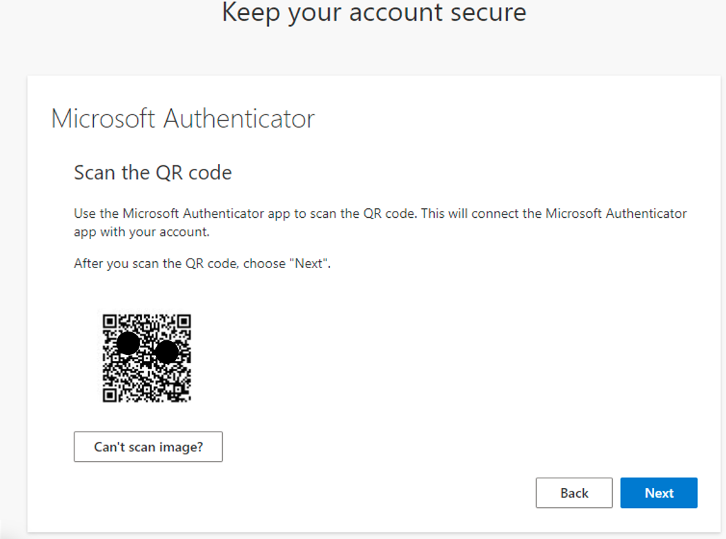 How to Setup Microsoft Authenticator App for MFA step 5