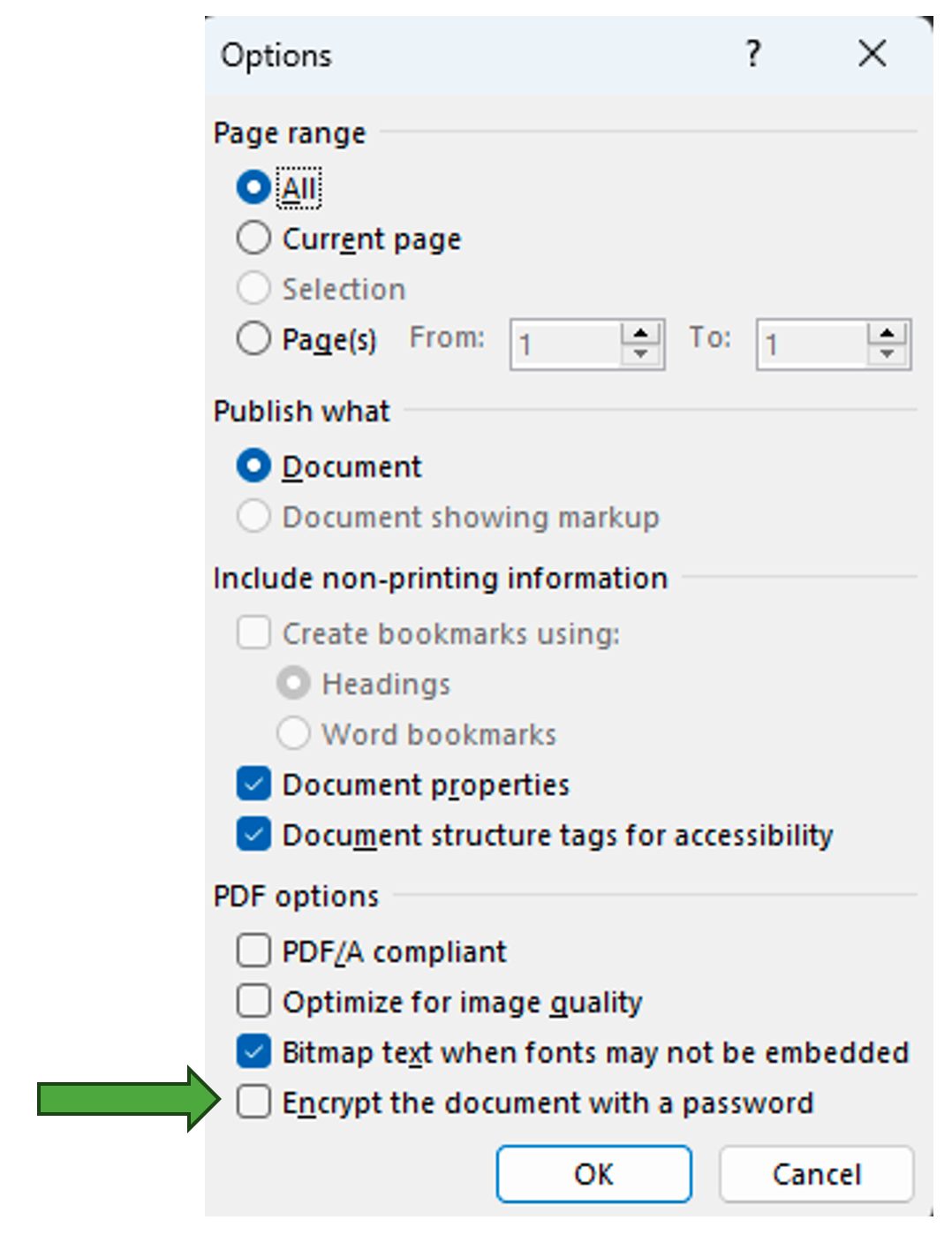 How to password protect a document on word step 3